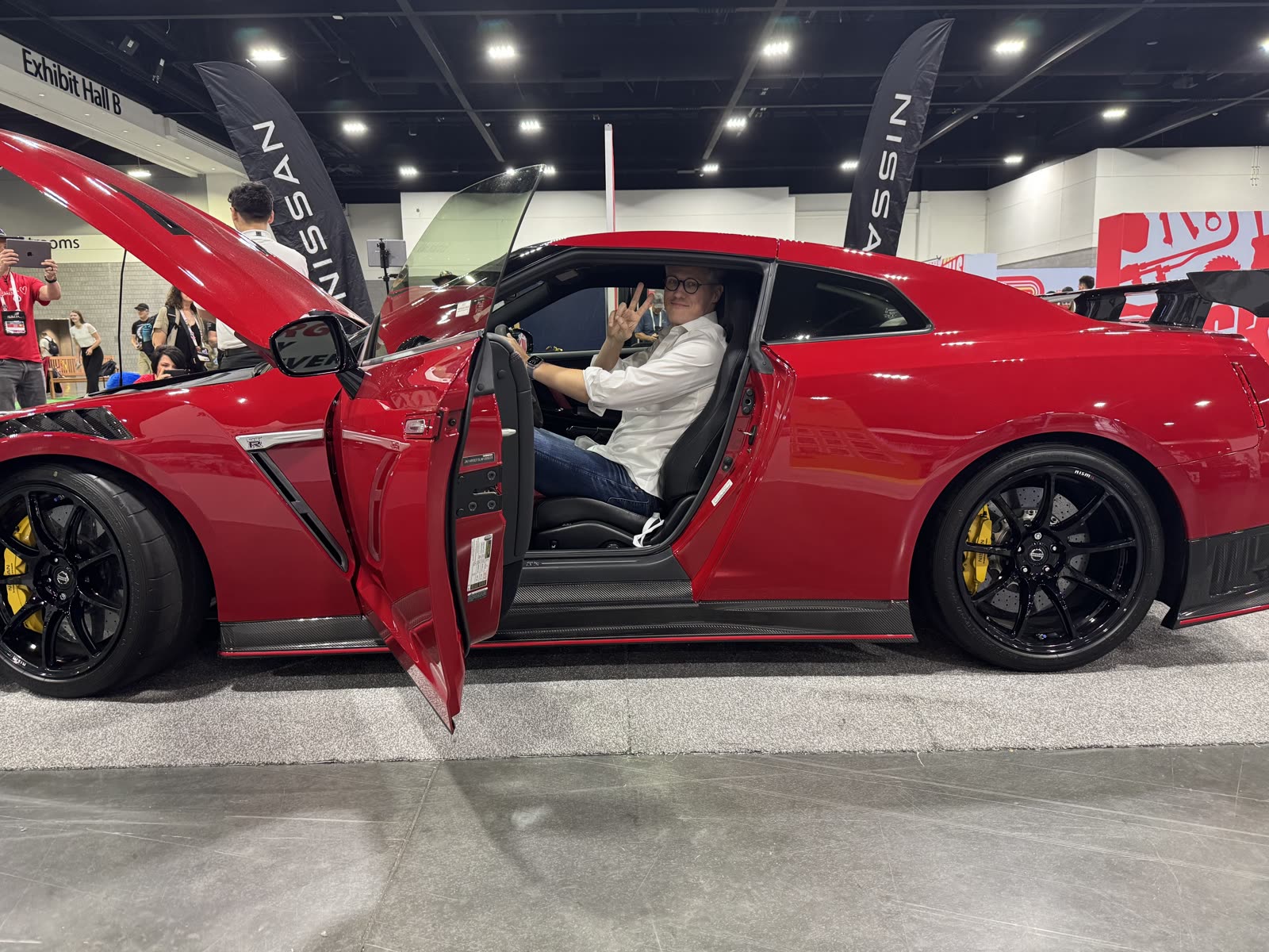 Matthew Gann at an automotive show